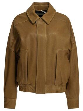 Nour Hammour Dalma Leather Jacket Tag Size M Women